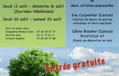 Exposition au Temple Protestant de Monflanquin: C&rsquo;est quoi  L&rsquo;Église Verte? sur 3 fins de semaines d&rsquo;aout, du 6 au 8, du 13 au 16 et du 20 au 22.( de 10h à 18h)