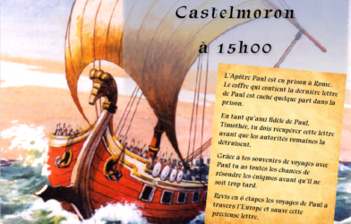 MEGA ESCAPE GAME BIBLIQUE le 25 avril 2026 au Temple de Castelmoron-sur-Lot inscription jusqu&rsquo;au 18 avril 2026