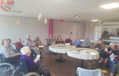 Présentation du groupe d’animation à la maison de retraite